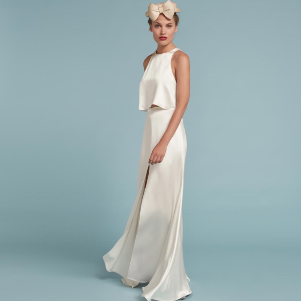 Reformation Silk Bridal Maxi Skirt
